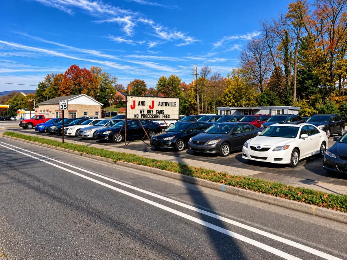 Cars for sale on the J & J Autoville Inc. lot in Roanoke, VA